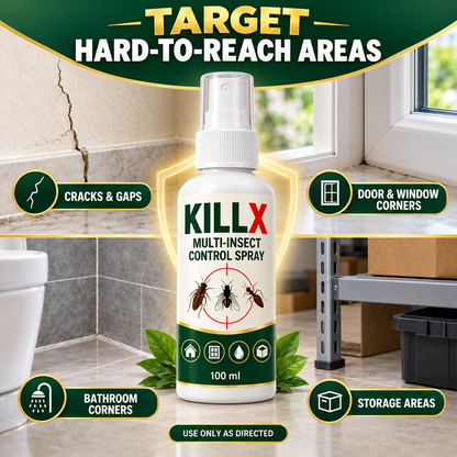 KillX™ Multi-Insect Control Spray – Pack of 3