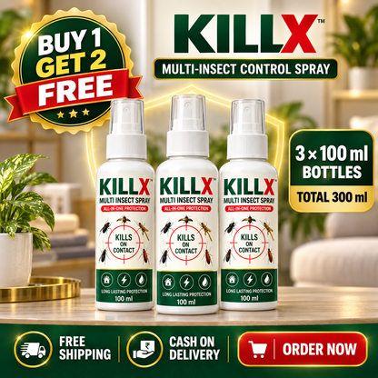 KillX™ Multi-Insect Control Spray – Pack of 3