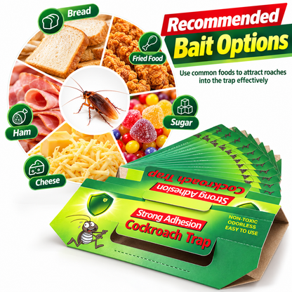 Recommended bait options for cockroach trap
