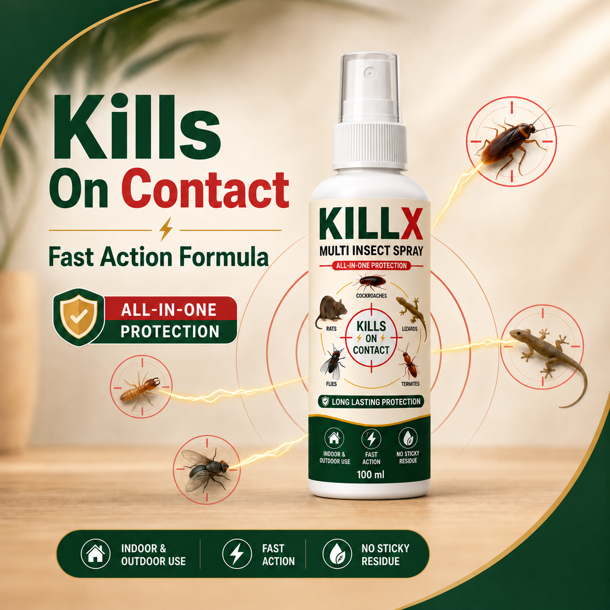 KILLX 100 ml fast-action pest spray
