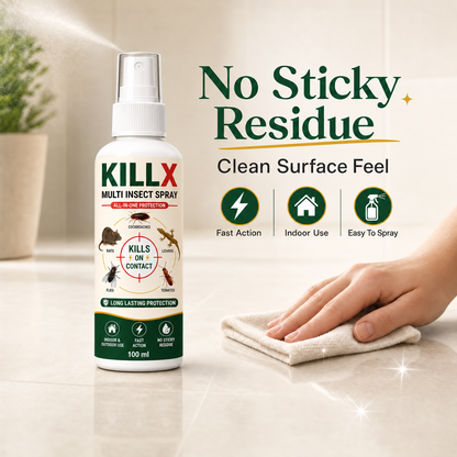 KILLX 100 ml spray with no sticky residue