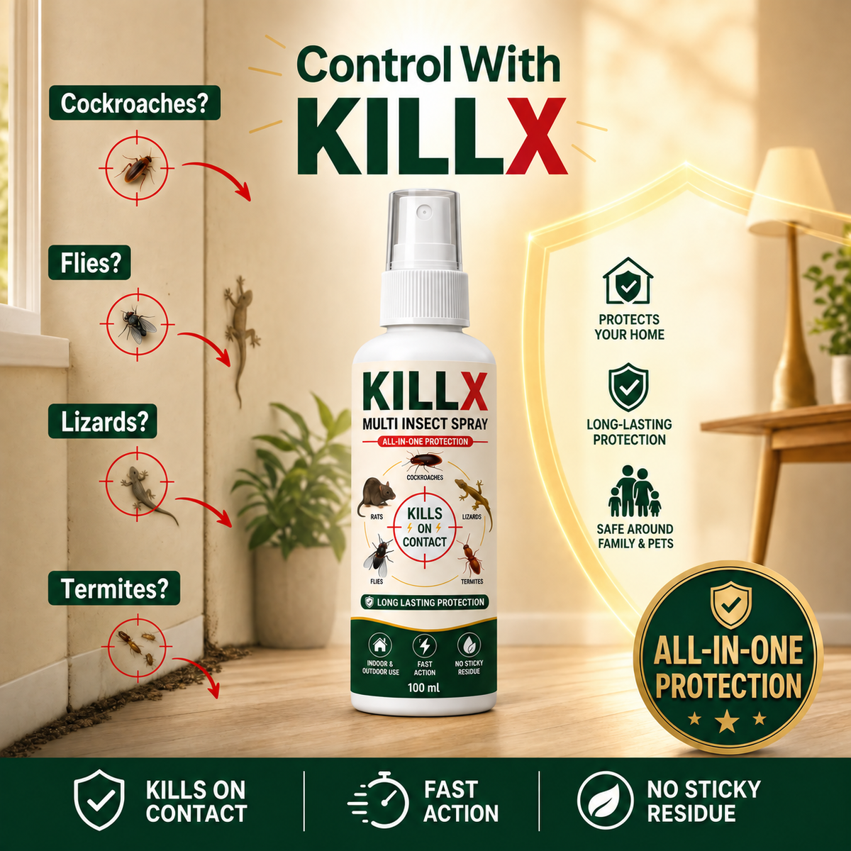 KILLX 100 ml all-in-one pest control